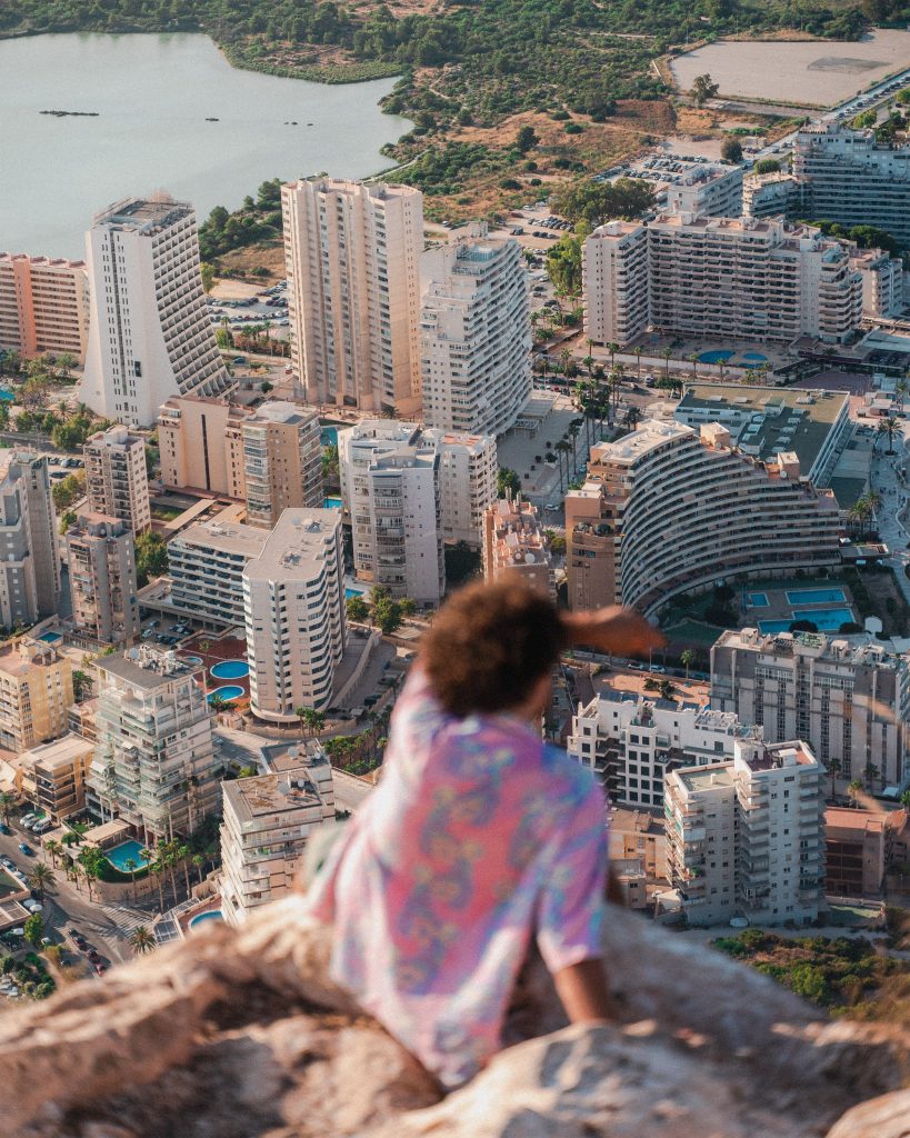 Overlooking the built-up area of Calpe from the Penon de Ifach, worth the hike for the views!