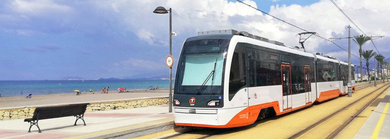 A relaxing and very scenic trip up the best parts of the Costa Blanca to Calpe by modern Light Rail!